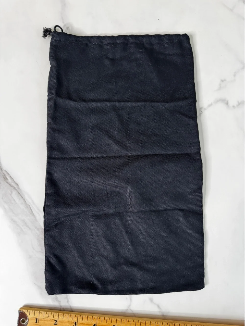 Beckett Simonon black cotton drawstring bag 14X8